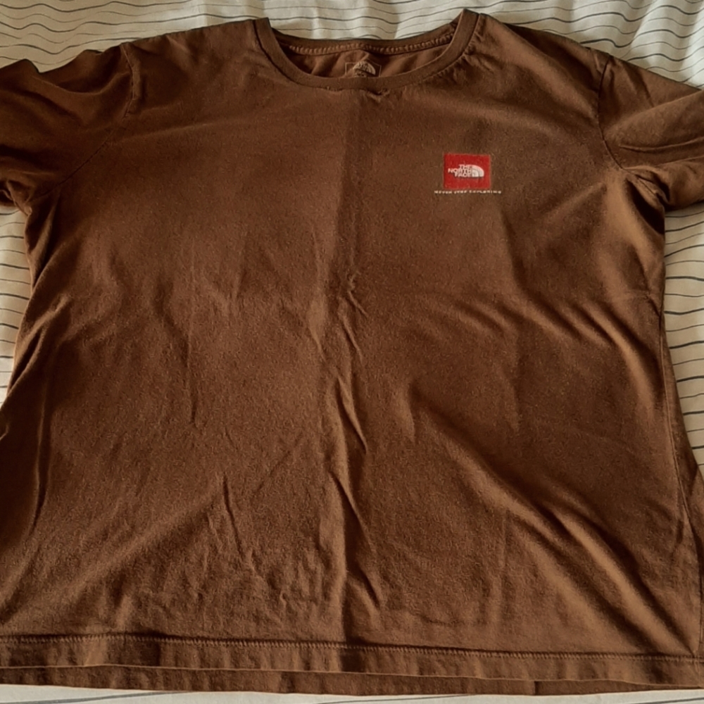 North Face brown A5 series t shirt, ladies size Large